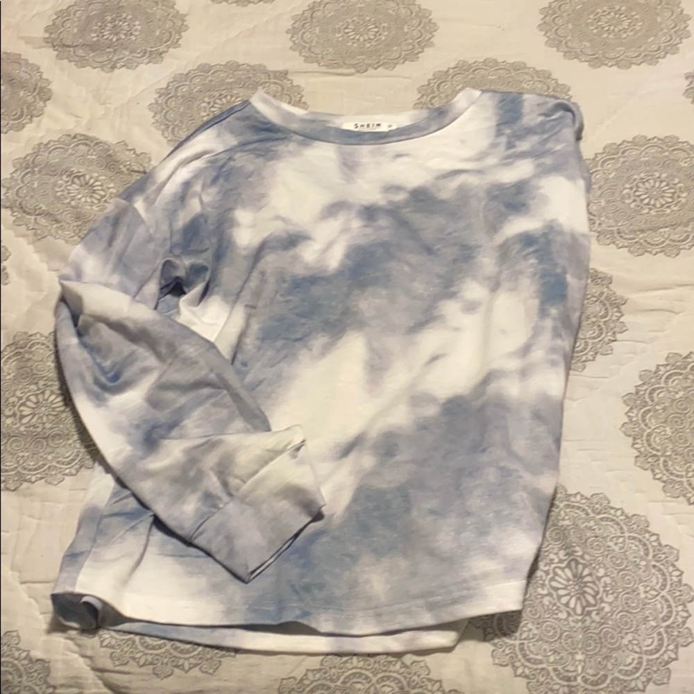 Shein long tie dye top